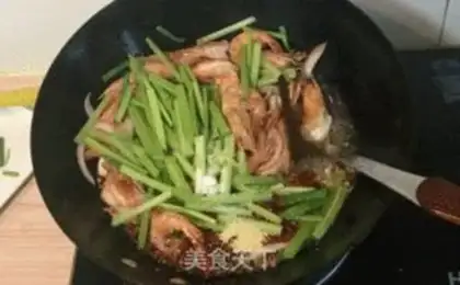 Make ♪ Dancing on the grid red oiled shrimp boiled shrimp ♪ step 7