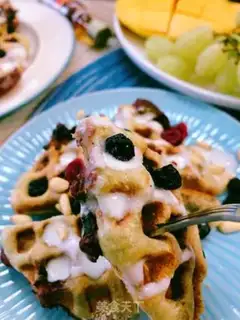 Make Tea waffles step 16