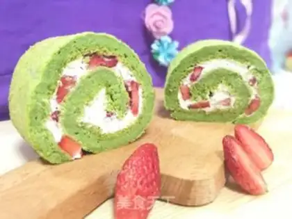 Make Spinach strawberry rolls step 16