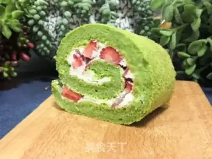 Make Spinach strawberry rolls step 17