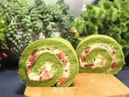 Make Spinach strawberry rolls step 18