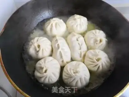 Make Puffy ham buns step 11