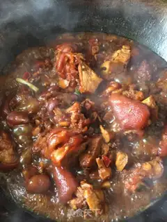 Make Red burning pig hoof step 9