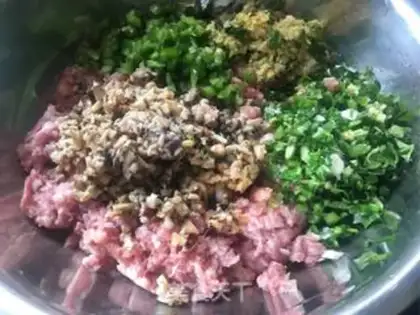 Make oatmeal mushroom pork dumplings step 4