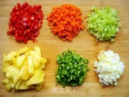 Make Five-colored rice step 1