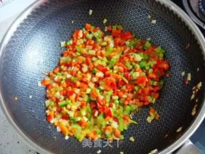 Make Five-colored rice step 4
