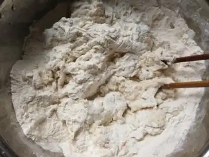 Make ♪ ♪ Spam beans dry powder buns ♪ step 1