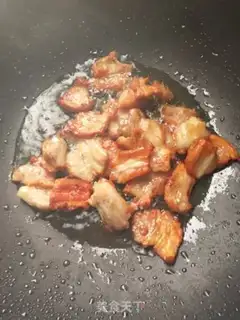 Make The tofu fried the meat step 1