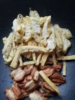 Make The tofu fried the meat step 2