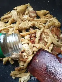 Make The tofu fried the meat step 6