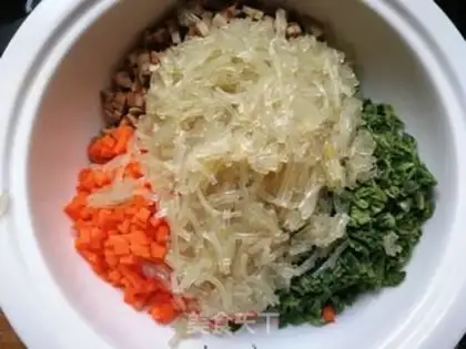 Make ♪ ♪ Spam beans dry powder buns ♪ step 11
