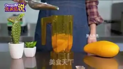 Make Mango milk and tea step 3