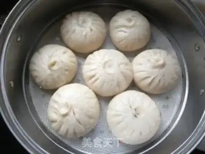 Make ♪ ♪ Spam beans dry powder buns ♪ step 22