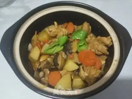 Make Yellow chicken step 8