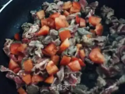 Make Tomato fat cow step 2
