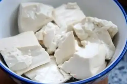 Make Wheat and tofu soup step 1