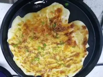 Make Homemade sauce pancakes step 9