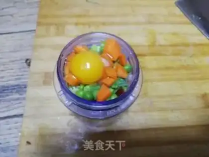 Make Vegetable chicken pancakes step 2