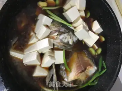 Make Squirt bean petals burning fish heads step 6