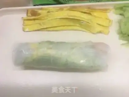 Make Spring rolls step 6