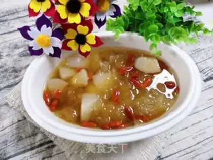 Make The silver-eared pear soup step 10