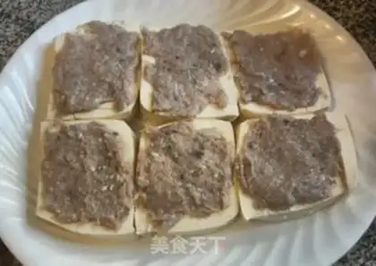 Make Squid meat evaporates tofu step 1