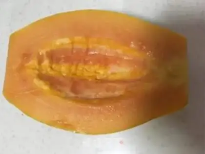 Make A papaya shake step 1