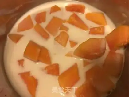 Make A papaya shake step 3