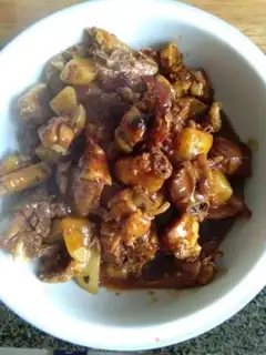 Make Potato chicken step 2