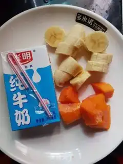 Make Banana papaya milk step 0