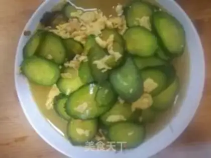 Make cucumber fried eggs step 10