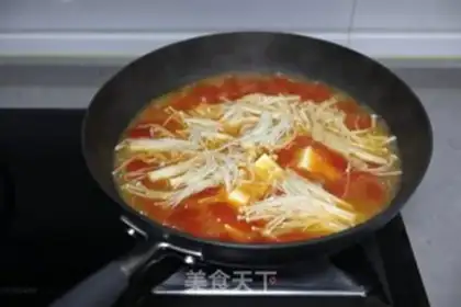 Make Golden Tomato Tofu soup step 6