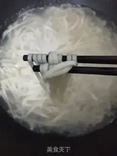 Make Boiled tofu noodles step 2