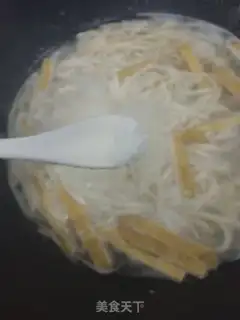 Make Boiled tofu noodles step 4