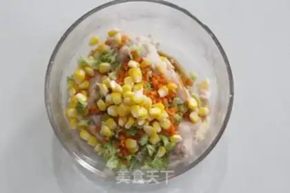 Make A fruit and chicken pie step 2