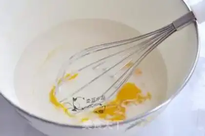 Make Leafseed vegetable pancakes step 1