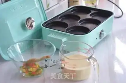 Make Leafseed vegetable pancakes step 2