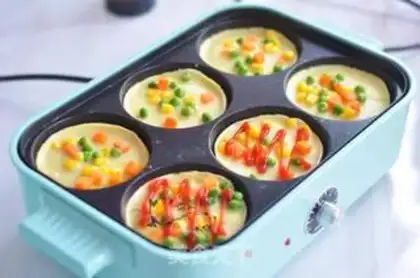 Make Leafseed vegetable pancakes step 5
