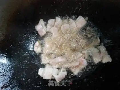 Make Spring fried meat step 4