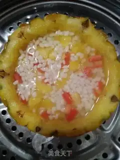Make Pineapple fruit rice step 6