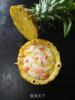 Make Pineapple fruit rice step 7