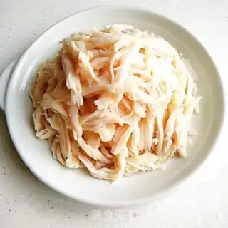 Make Spicy chicken silk step 4