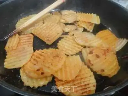 Make Dry potato shrimp step 1