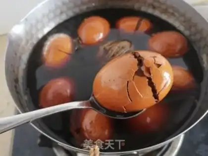 Make Five spicy tea eggs step 11