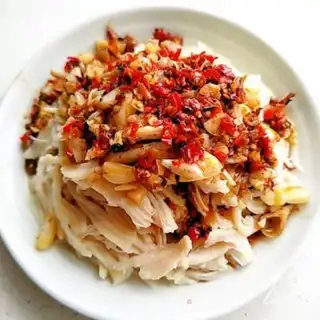 Make Spicy chicken silk step 10