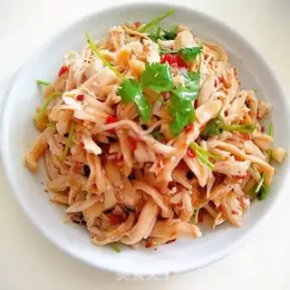 Make Spicy chicken silk step 12