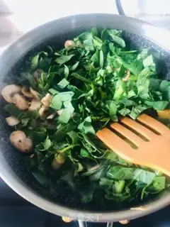 Make Fungus fried cold noodles step 14