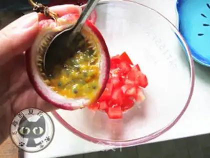 Make Italian fruit noodles step 2
