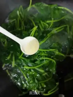 Make Fan spinach soup step 3