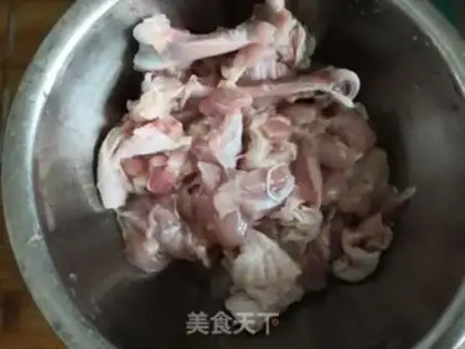Make Chicken leg and red mushroom step 2